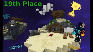 We got 19th Place World wide for the fastest Doubles Bedwars game