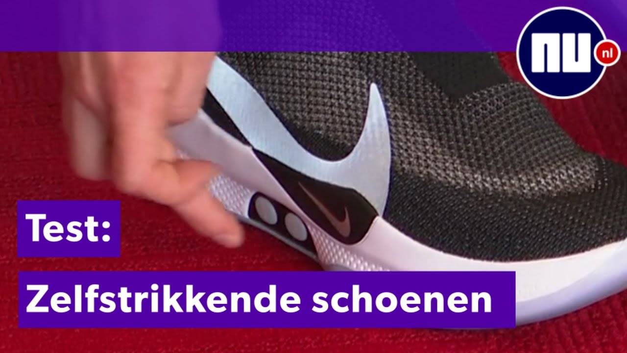 de ober voorzetsel metalen Nike-schoen van de toekomst' strikt veters zelf - Prul of Praal? #40 -  YouTube