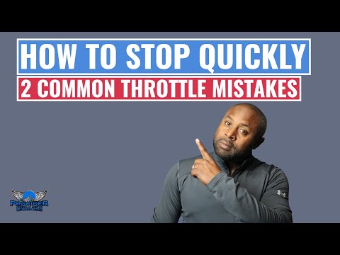 How to stop quickly.