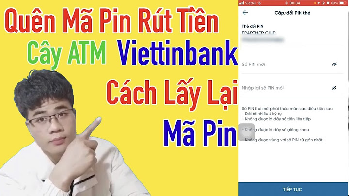 Cách lấy lại mã PIN the ATM BIDV