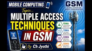 Mobile Computing | Multiple Access Techniques in GSM | By Ch Jyothi