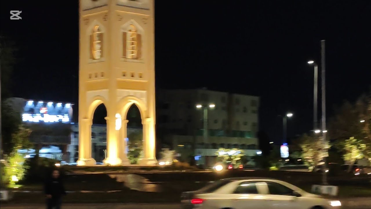 During night time mubaraz hofuf al hassa Saudi Arabia winter season