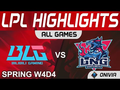 BLG vs LNG Highlights ALL GAMES LPL Spring Season 2022 W4D4 Bilibili Gaming vs LNG Esports by Onivia
