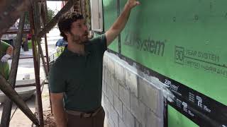 Connecting Zip Sheathing to Masonry at Infill Rowhouse