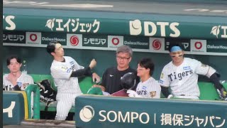 森下翔太33号ホームラン時ベンチ　2026.09.09 阪神タイガース　プロ野球