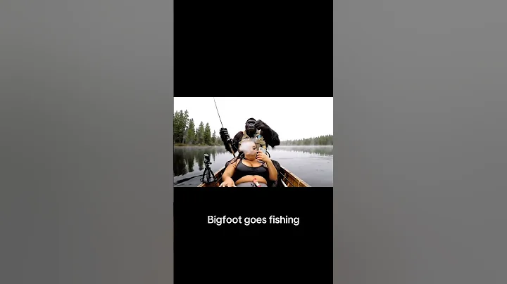 Bigfoot goes fishing #bigfootvlog #bigfoot #sasquatch #bigfootisreal #ai #veo3 #fishing