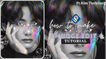 How to make conceptual Smudge edit || KIMTAEHYUNG || BTSV || IBISPAINTX ||