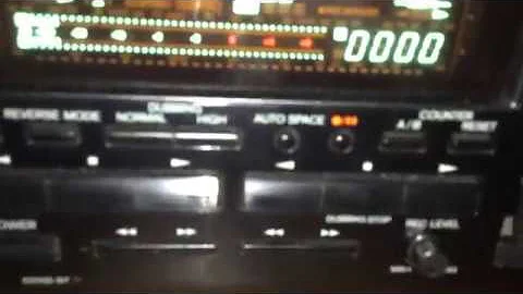 1996 Onkyo TA-RW111 double cassette deck overview and demo