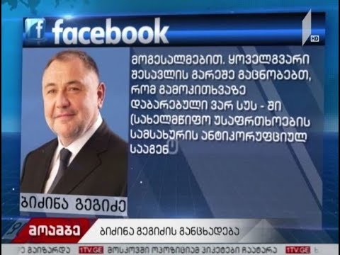 ბიძინა გეგიძე გამოკითხვაზე დაიბარეს