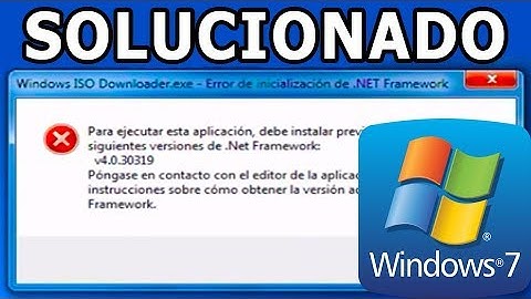 How To Fix Net Framework v.4.0.30319 Error