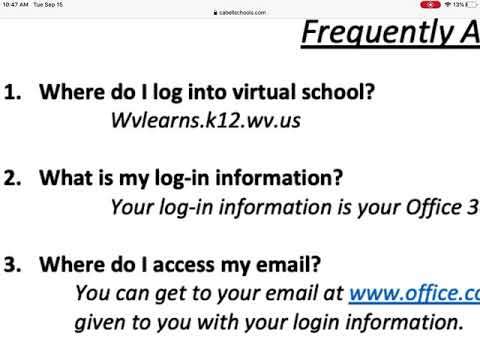 How to login to Virtual School through wvlearns.k12.wv.us.