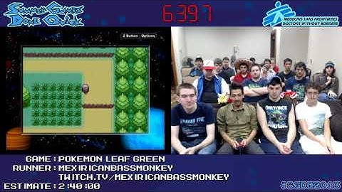 Pokemon LeafGreen (Any%) by MexiricanBassMonkey in 2:43:45 - SGDQ 2013