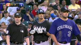 2012/08/18 Velazquez's first MLB hit