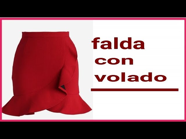 falda con -