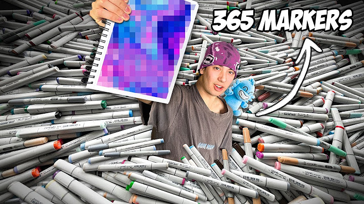 I Used 365 Markers in 1 Drawing...🎨👀 *400k special*
