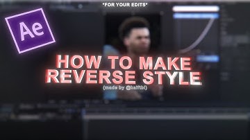 How to make this trending "reverse style" *AFTER EFFECTS TUTORIAL* 🤩