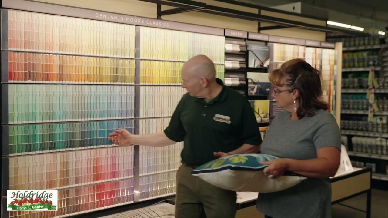 Holdridge Home & Garden Benjamin Moore Paint - YouTube