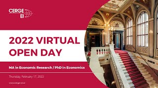 Virtual Open Day 2022 - PhD/MAER Programs