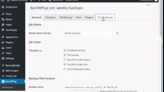 backwpup tutorial for backing up your wordpress files and database