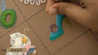 Stitched Elegance: Blooms, Baby Cart, and Fashion | Embroidery Tutorial by DIY Stitching