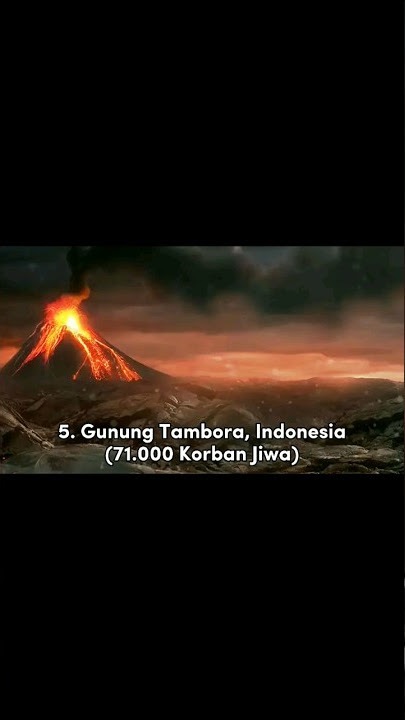 7 LETUSAN GUNUNG BERAPI TERDAHSYAT DI DUNIA 😱🌋