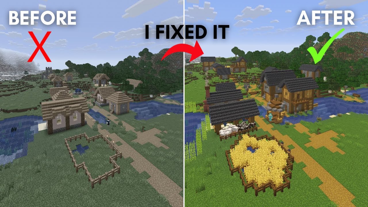 Minecraft Villages Are Ugly... So I Fixed One