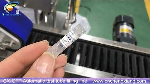 CX-GFT   Automatic 1.5ml-3ml  test tube filling capping labeling machine
