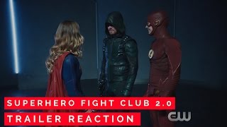 Cw's superhero fight club 2.0 trailer reaction