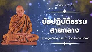 ข้อปฏิบัติธรรมสายกลาง : หลวงปู่เหรียญ วรลาโภ วัดอรัญญบรรพต จ.หนองคาย