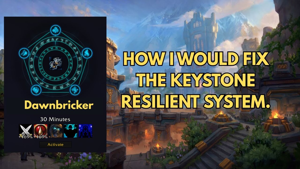 How I would fix the resilient keystone system. - YouTube