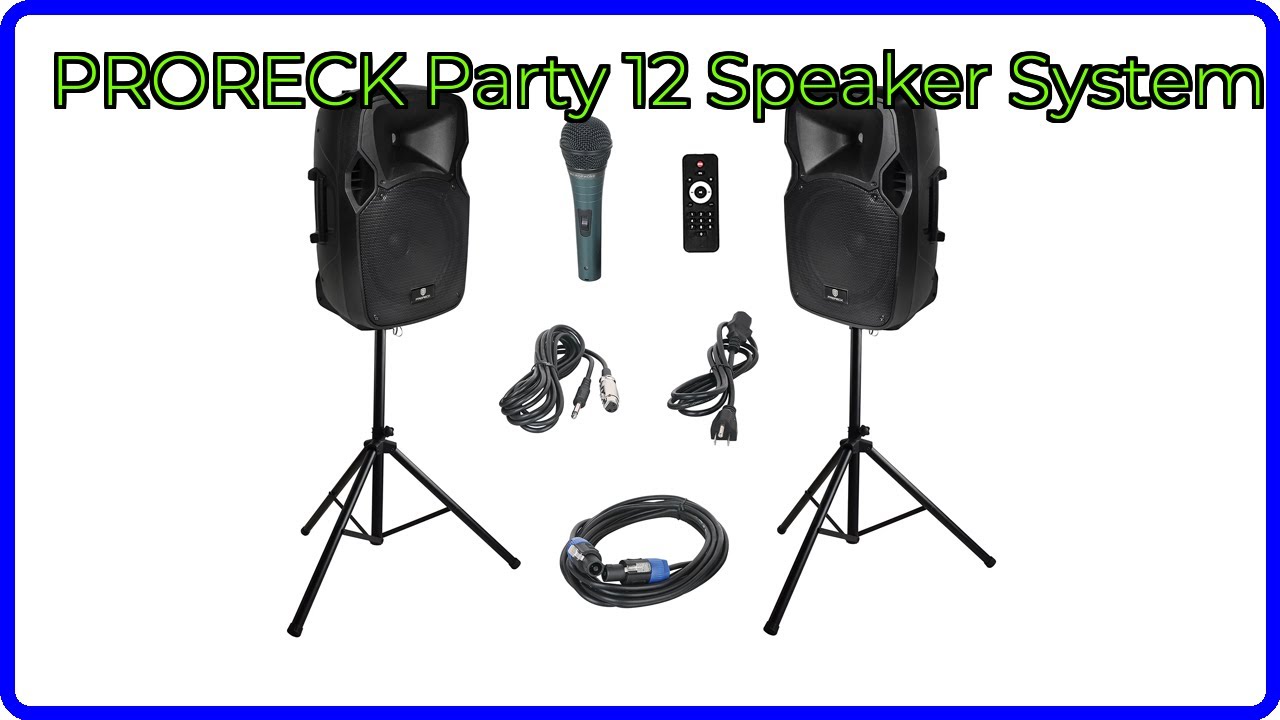 REVIEW (2025): PRORECK Party 12 Speaker System. ESSENTIAL details.