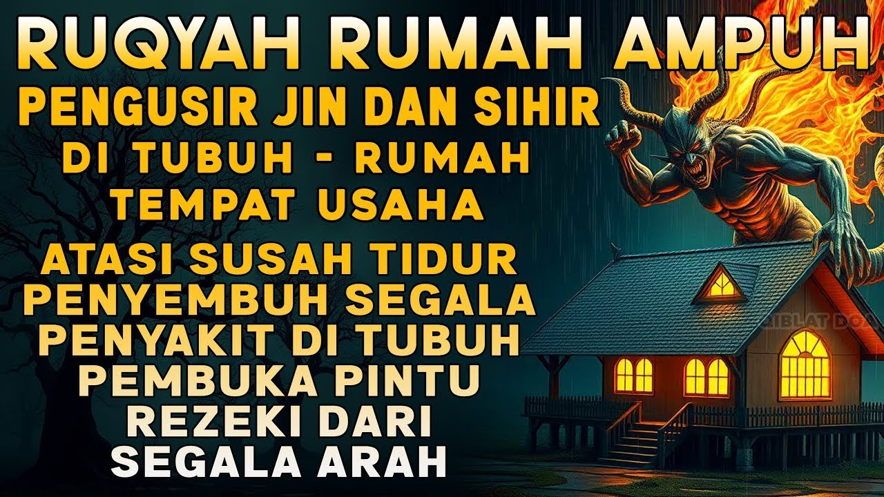 RUQYAH RUMAH PENGUSIR JIN, SETAN & SIHIR DI RUMAH & TUBUH, PENENANG HATI & FIKIRAN | BY AYOUB MUSHAB