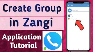 How to Create Group in Zangi Messenger App screenshot 2