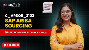 C_ARSOR_2102 - SAP Ariba Sourcing (77 Certification Practice Questions) | ZaranTech