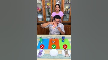 Color Matching Challenge, So Exciting While Blindfolded! ! ! # Funnyfamily# Party Games