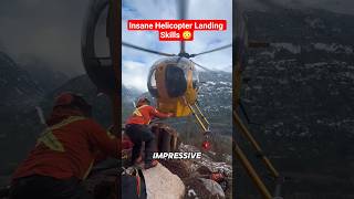 Insane Helicopter Landing Skills. #shorts #aviation