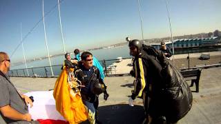 Opening Ceremony: Dana Bowman and Golden Knights skydiving