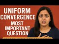 Uniform Convergence | Most Important Questions | MJPRU MSc 1st Semester Maths |real analysis #mjpru
