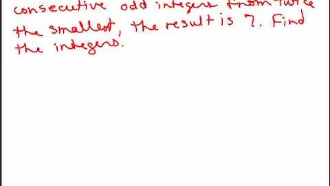 Consecutive Integer Problem - 3