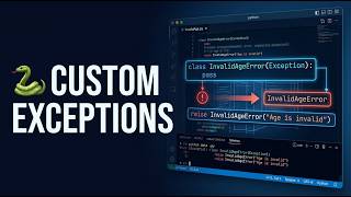 🐍 92 Python Custom Exceptions | Create Your Own Errors