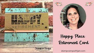 Happy Place Retirement Card