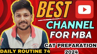 CAT Preparation 2024 Daily Routine 74 🔥