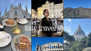 Italy travel vlog🇮🇹 exploring Lake Como, Milan, Rome and some more