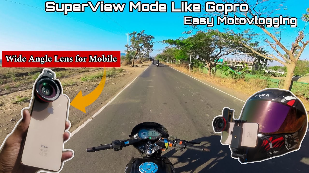 Best wide angle lens for Motovloging / Perfect Wide Angle Lens for Motovloging for any smartphone