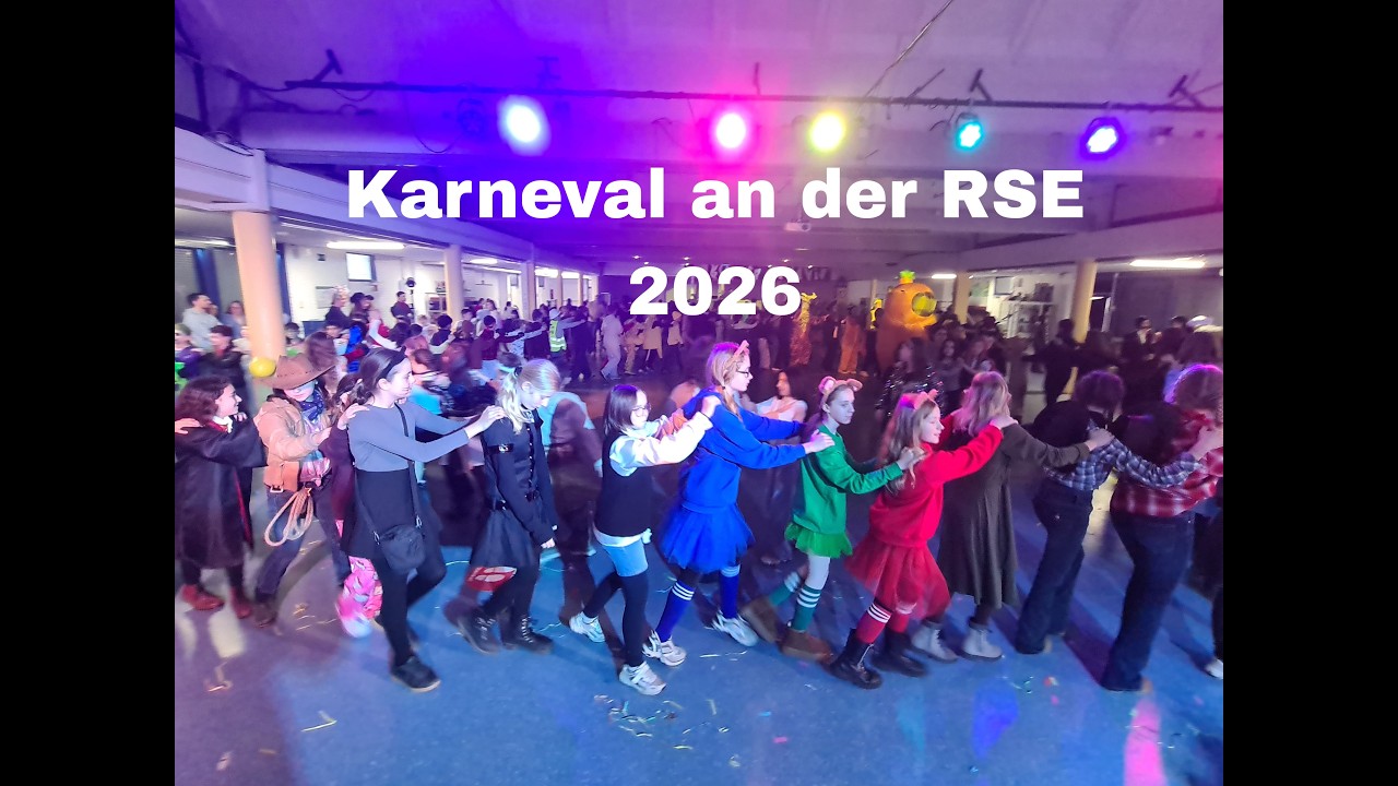 Gute Laune beim Karneval an der RSE 2026