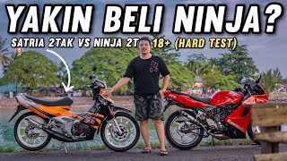 SUZUKI TETAP JUARA‼️DUEL SATRIA 2TAK VS NINJA‼️#2stroke #motovlog