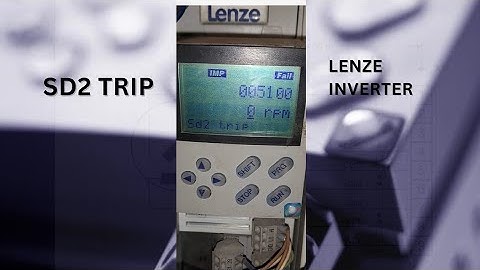 Understanding SD2 Trip in Lenze Inverter: Causes and Solutions | Resolver problem | Lenze Inverter