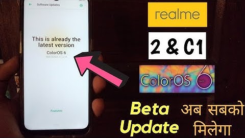 Realme 2 & Realme C1 ColorOS 6 Android PIE Beta Update || How To Get This Update🔥