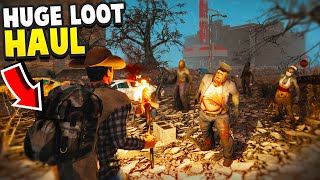 Bringing back the HUGE LOOT HAUL (new base prep) - 7 Days to Die Alpha 19 EP 26