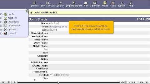 How to manage your contacts in Horde - Canadian web Hosting